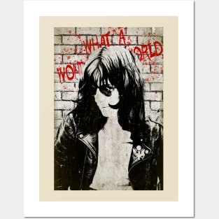 What a Wonderful World - Joey Ramone Fan Art Posters and Art